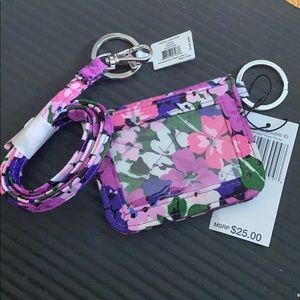 NWT Vera Bradley wallet and lanyard